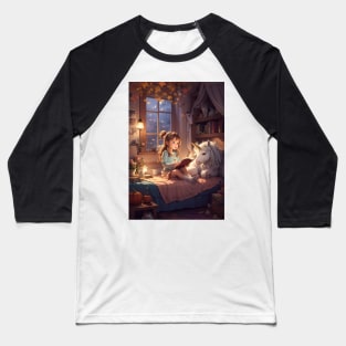 Cozy Reads in a Magical World Baseball T-Shirt